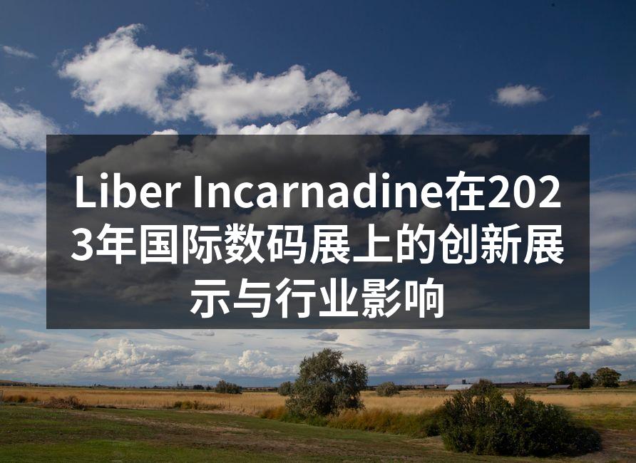 Liber Incarnadine在2023年国际数码展上的创新展示与行业影响